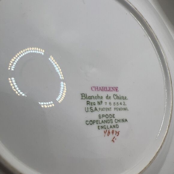 CHARLENE By Copeland Spode, SET OF 7 Bread & Butter Plates, 6.25" RARE! SIGNED!! - Picture 9 of 9